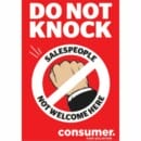 Free Do Not Knock Sticker
