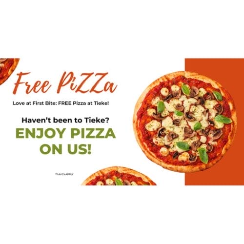 Free Pizza at Tieke E & Bar