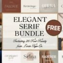 Free Bundle of 26 Elegant Fonts