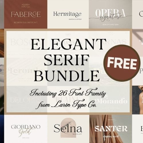 Free Bundle of 26 Elegant Fonts