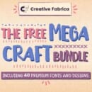 Free Bundle of 40 Fonts & Designs