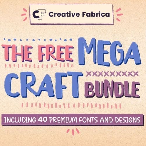 Free Bundle of 40 Fonts & Designs